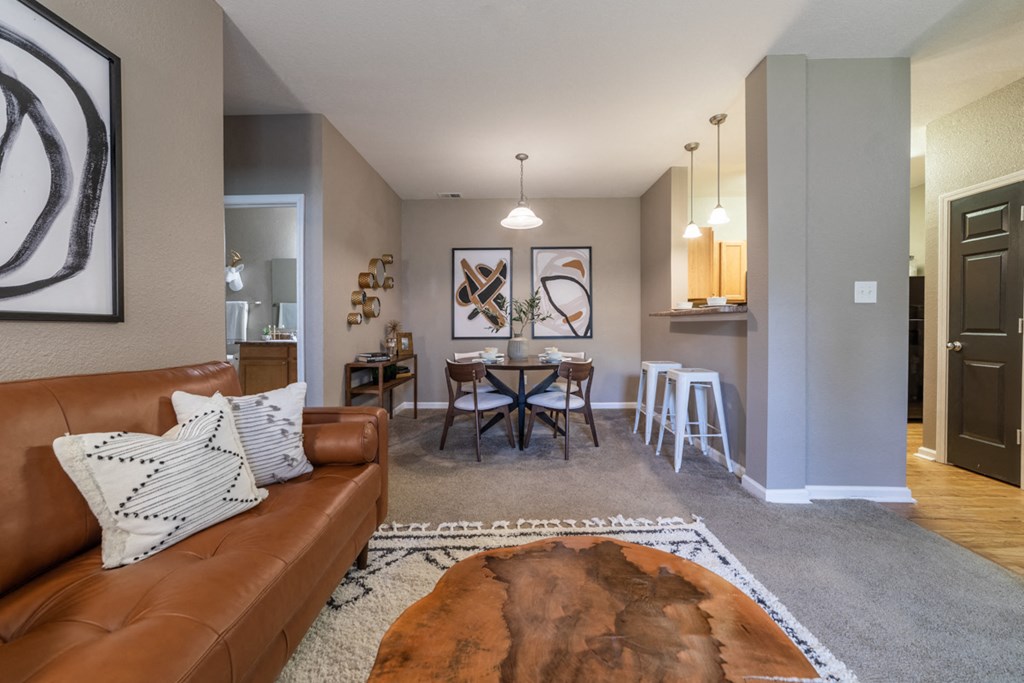 Open living areas at The Reserve at Williams Glen Apartments, Zionsville, Indiana