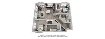 Robinson B4 Floor Plan at The Foundry, South Bend, IN 46617