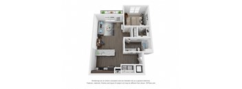 a 1 bedroom floor plan  sierra  2100 sq ft at The Century at Purdue Research Park-Student, Indiana, 47906