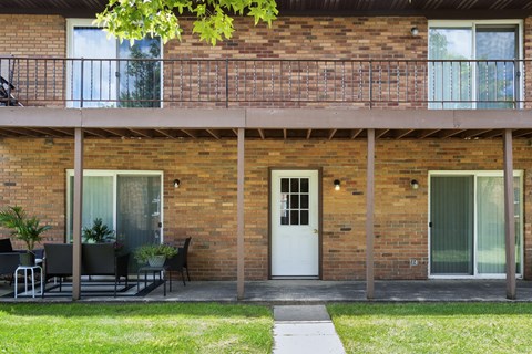 Balcony and patios at Somerset Apartments in Marion, IN.