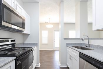 Elegant Backsplashes In Kitchen at Steeplechase at Shiloh Crossing, Indiana