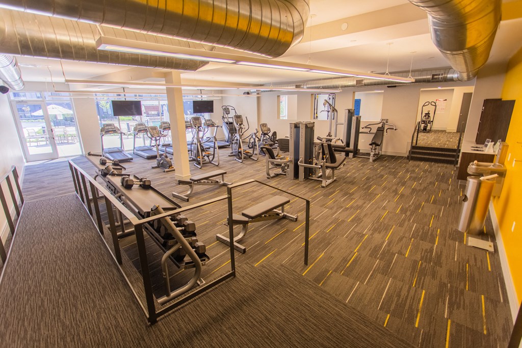 Cardio Machines In Gym at Union Berkley, Kansas City, MO