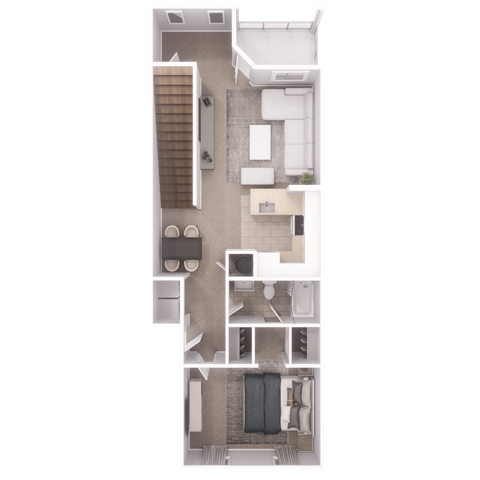 A4 Floor Plan at Village at Almand Creek, Georgia, 30094