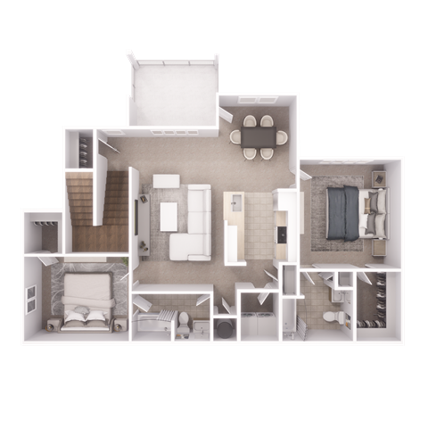 B7 Floor Plan at Village at Almand Creek, Georgia, 30094