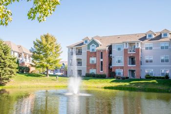 Sparking 30-Acre Lake Within Community at The Village on Spring Mill, Carmel, IN