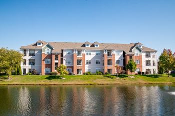 Breathtaking Lake View From Property at The Village on Spring Mill, Carmel, Indiana