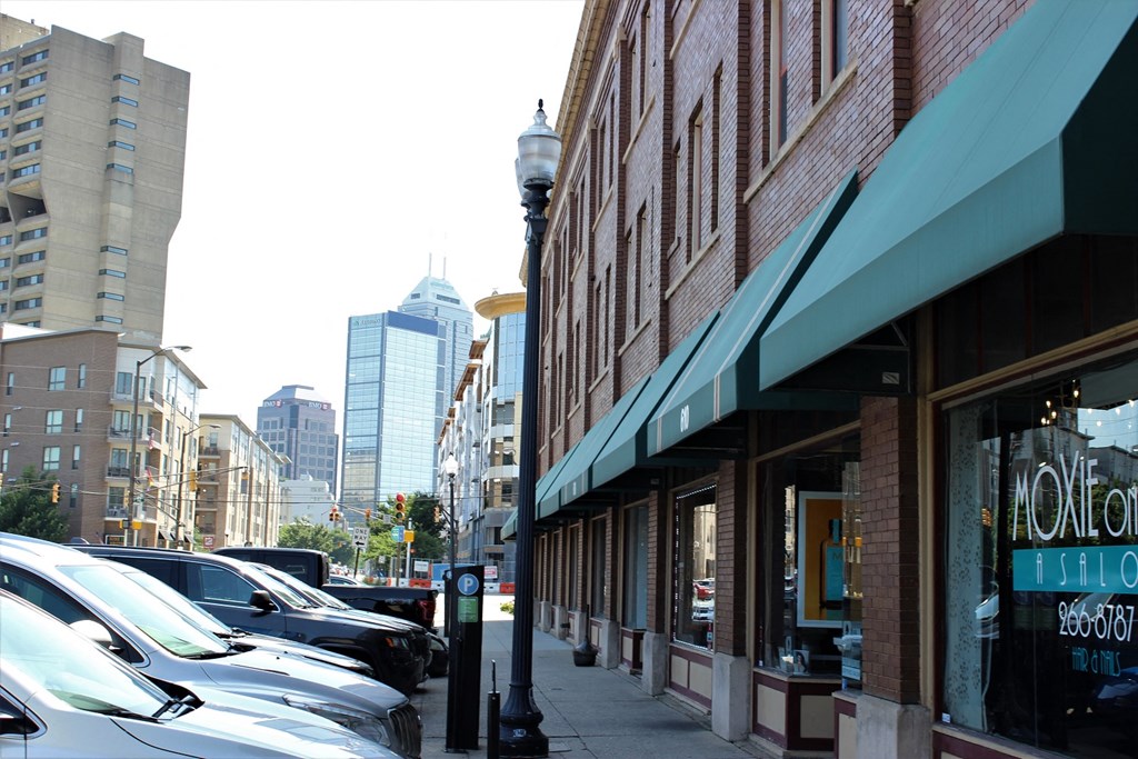 Parking area in the street  at The Argyle on Mass Ave, Indianapolis, IN