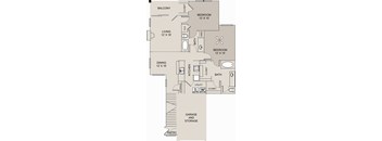 a floor plan of a two story house with a garage and a balcony