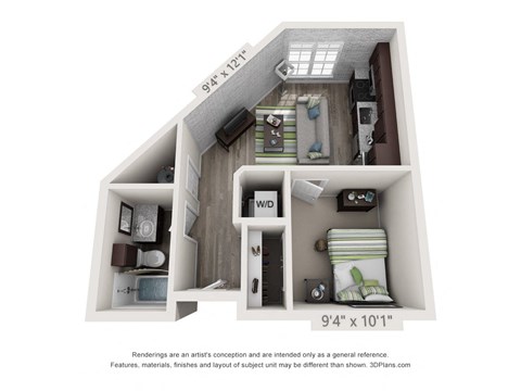 Weatherbee Floor Plan at The Foundry, South Bend, IN