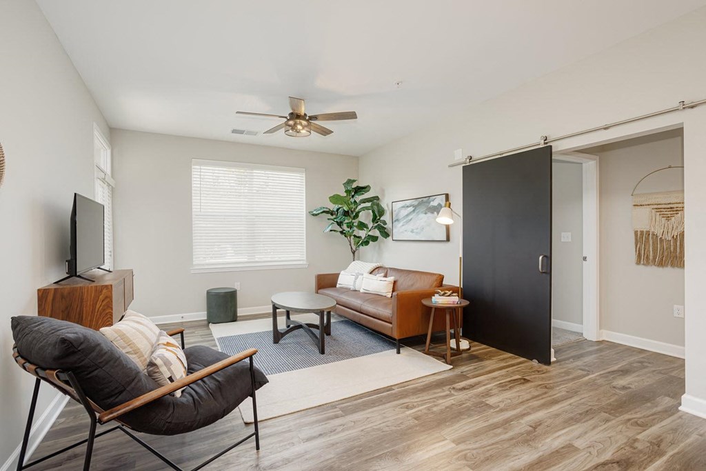 Living Room With TV at Whetstone Flats, Tennessee, 37211