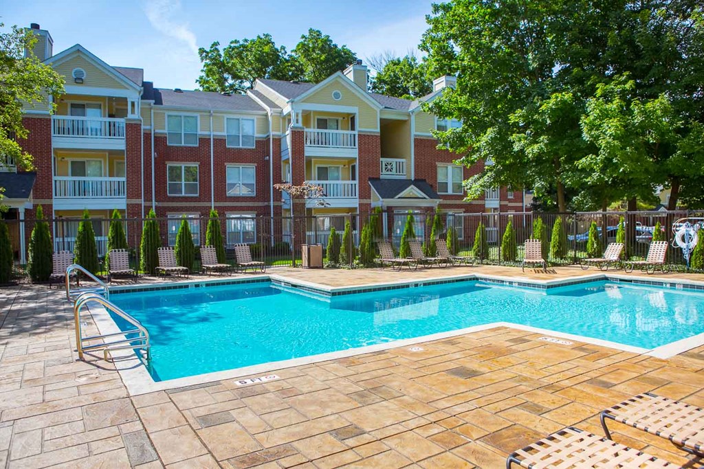 Outdoor Swimming Pool at Residence at White River, Indianapolis, IN, 46228