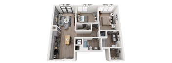 a 2400 sq ft floor plan  studio