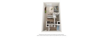 Allen Floor Plan at 310 at Nulu Apartments-Student, Kentucky, 40202