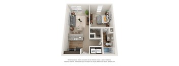 Dean Floor Plan at 310 at Nulu Apartments-Student, Kentucky