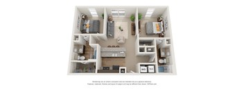 Holmes Floor Plan at 310 at Nulu Apartments-Student, Louisville, 40202