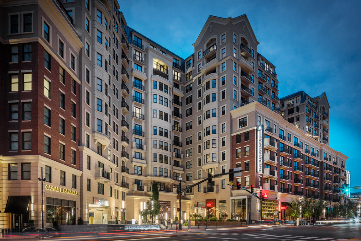 Exterior View With Architectural Detailsat Aertson Midtown, Nashville, 37203