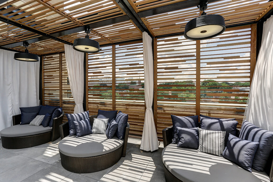 Private Patio Interior at Aertson Midtown, Nashville, TN, 37203