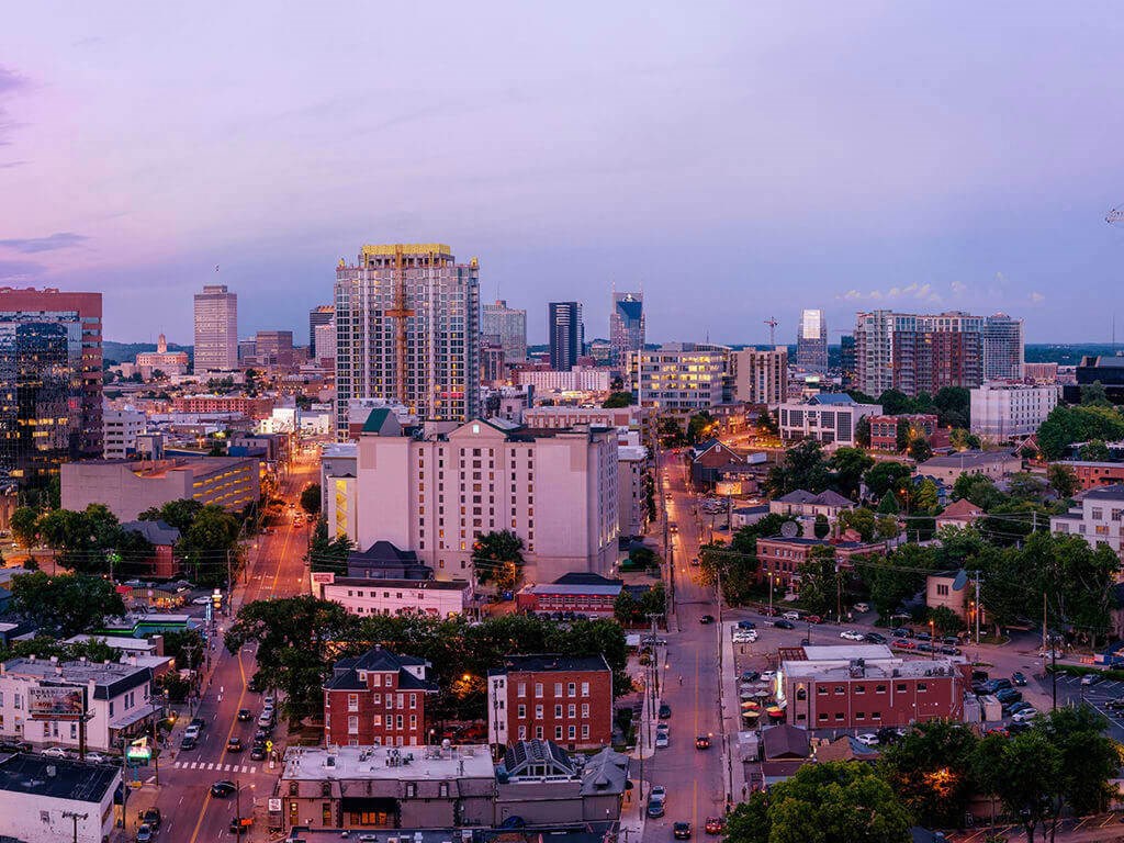 Amazing Night View Of The City at Aertson Midtown, Nashville