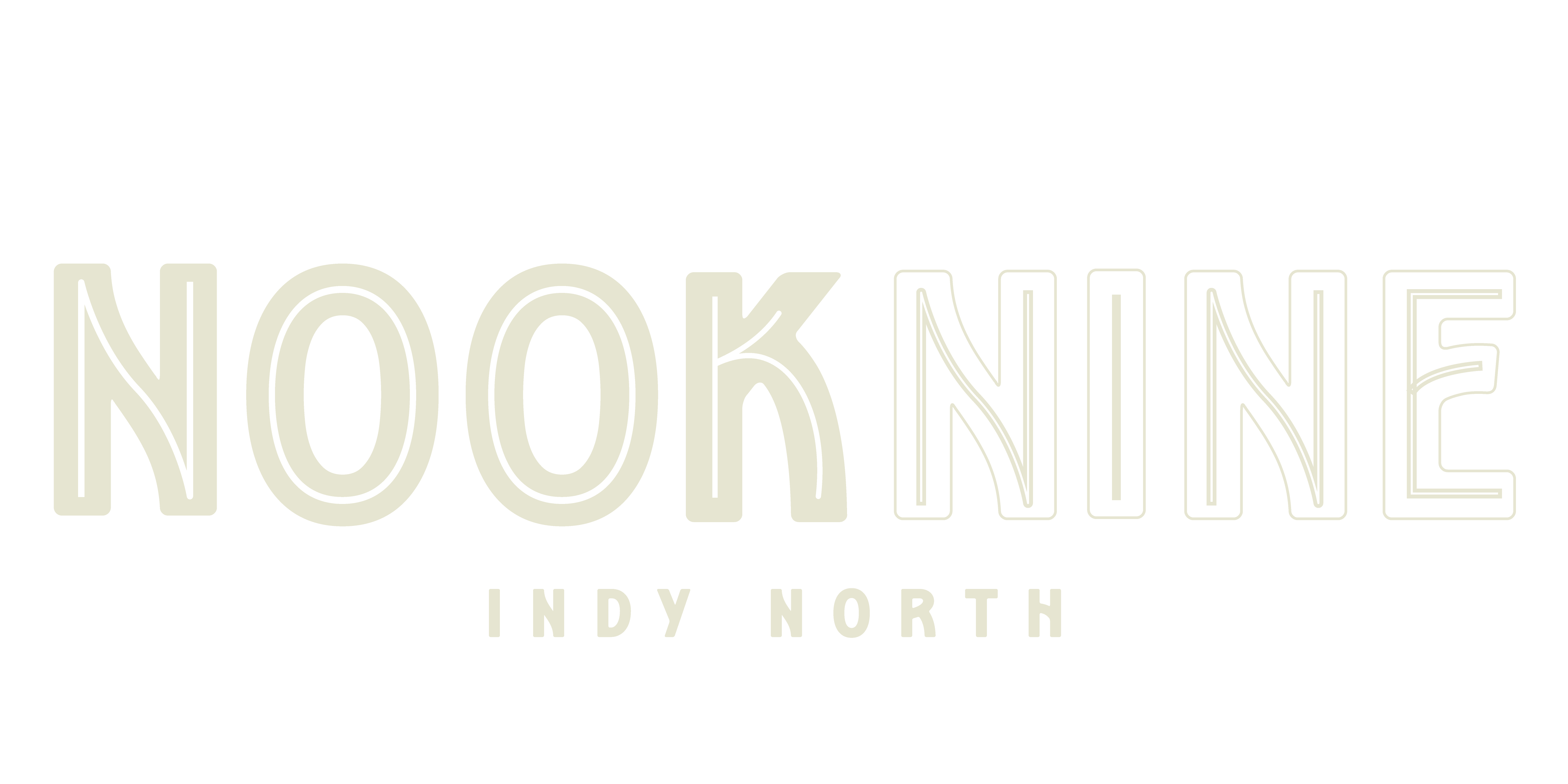 The image features the text at Nook Nine, Indianapolis, 46240