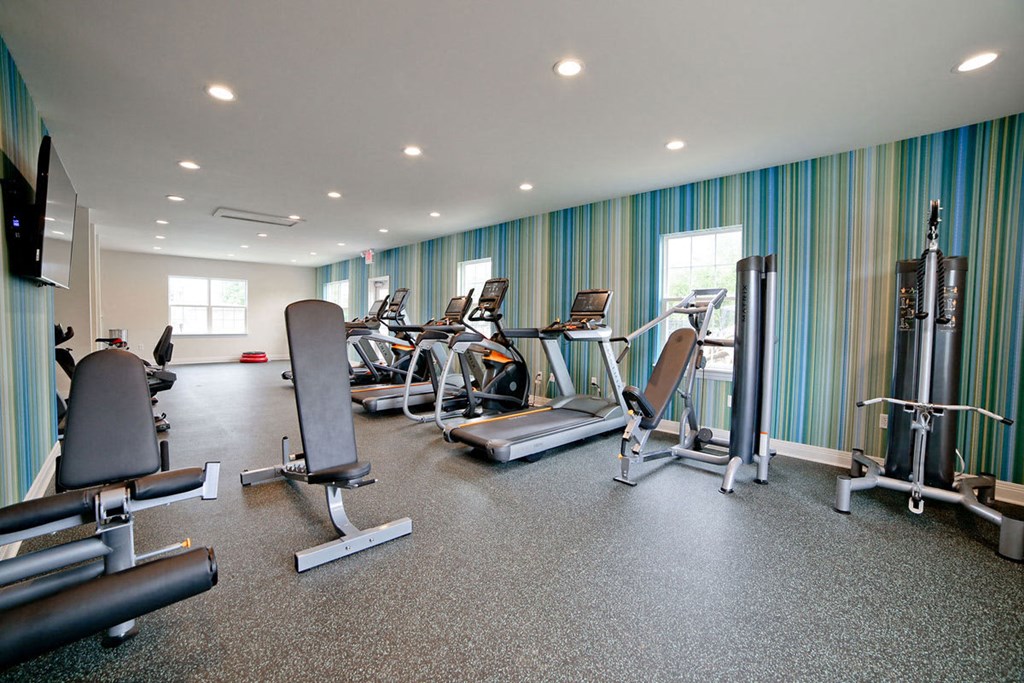 the gym at the apartments for rent