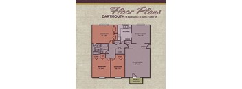 3 Bedroom 2 Bath Floor Plan at Gramercy, Indiana