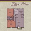 2 Bed 1 Bath Floorplan 2 Bed 1 Bath Floorplan at Gramercy, Carmel, 46032