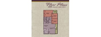 3 Bedroom 2 Bathroom Floor Plan at Gramercy, Carmel, Indiana