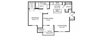 A2 Floor Plan at Steeplechase at Shiloh Crossing, Indiana