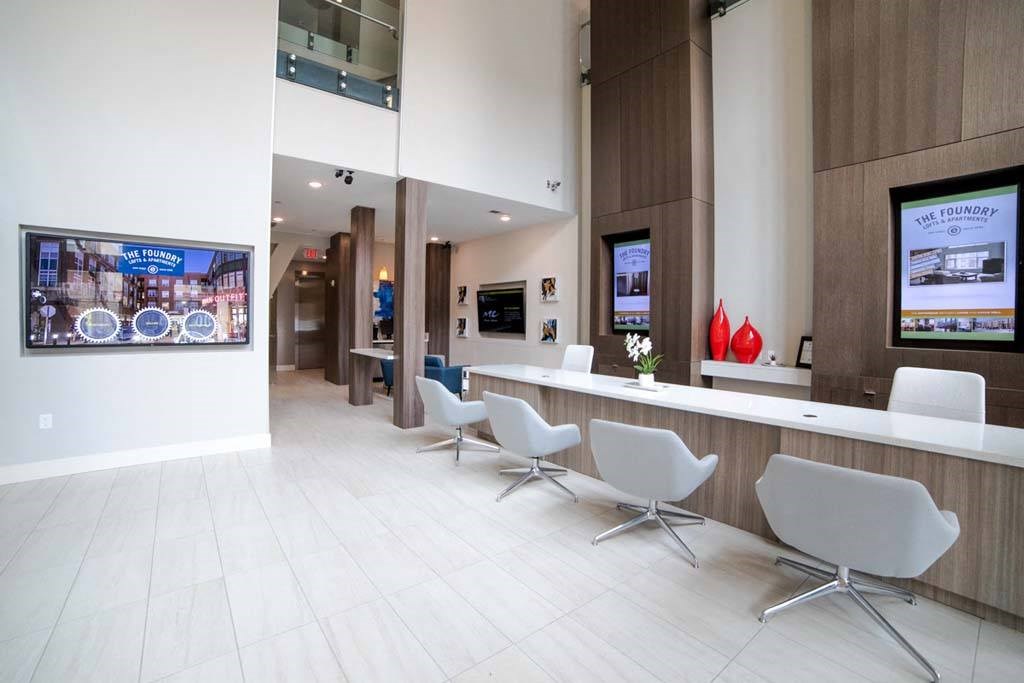 Reception Desk at The Foundry, South Bend, IN
