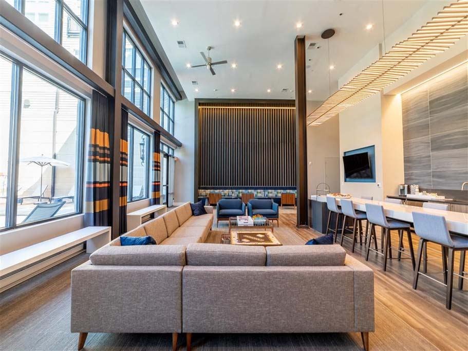 Clubroom Dining Area at The Foundry, South Bend, IN 46617