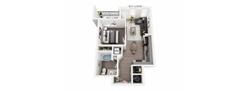 a floor plan of a 1 bedroom192 sq ft house