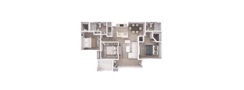 C1 Floor Plan at Village at Almand Creek, Conyers, 30094