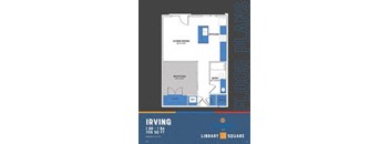 1 bedroom one bathroom floorplan 1 at Indy Living Apartments, Indianapolis, Indiana
