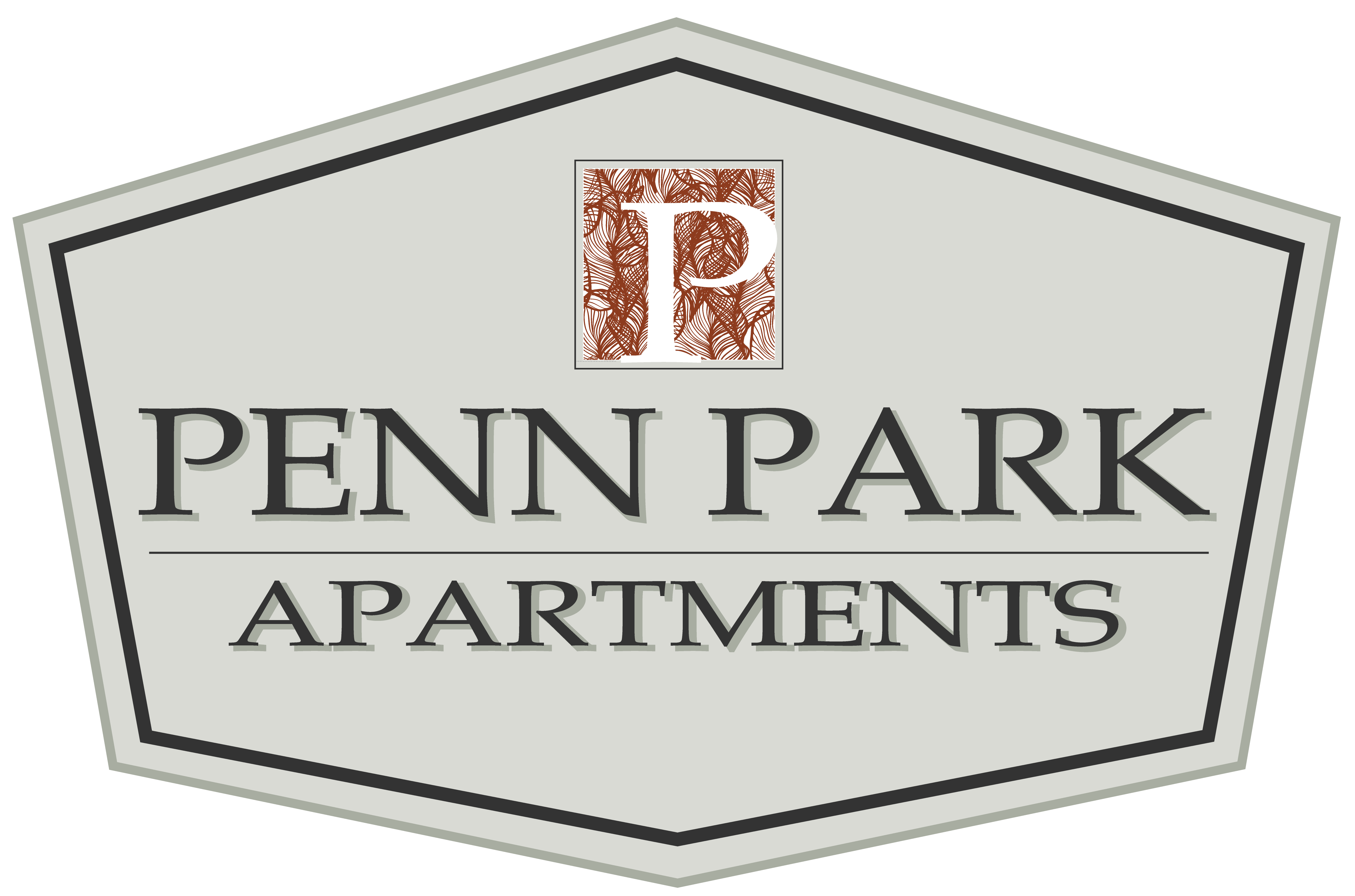 A sign that says Penn Park Apartments.