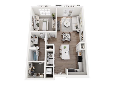 1 bed 1 bath at Portrait Midtown  Apartments, Carmel, IN