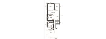 2 Bed Floorplan at Heritage Trail, Terre Haute, 47803