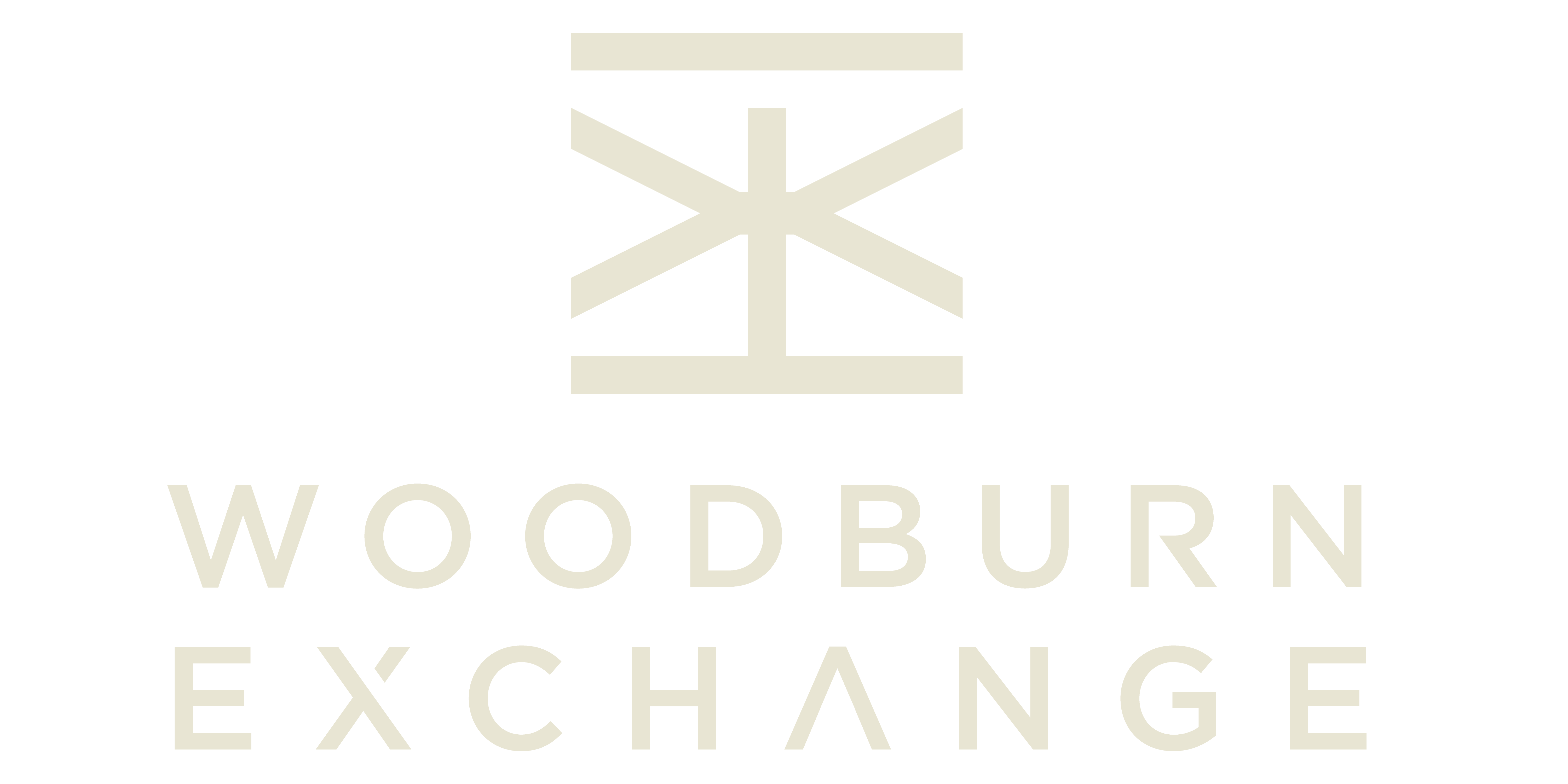 the logo for woodbourne exchange with a green background and the words woodland exchange