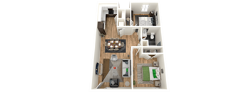 2 Bed 1 Bath