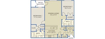 Two bedroom apartment