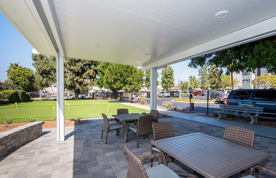 Golf Course with seating area 