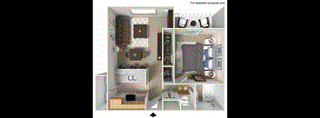 1 bedroom floor plan 580 sq ft
