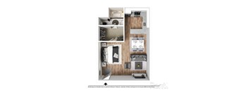 a 1 bedroom floor plan | apartments in garland tx