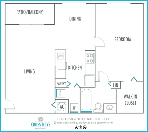 1 bedroom 1 bath A at Cross Keys, Florida