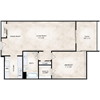 One bedroom floor plan