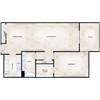 Two bedroom floor plan