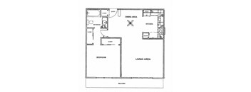 1 Bedroom Floorplan