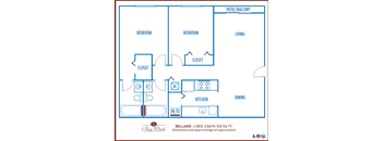 Two bedroom Bay Winds Apartments in Miami Florida