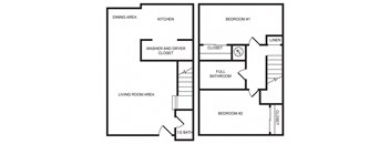2X1.5 Floor Plan Available at Sunset Terrace