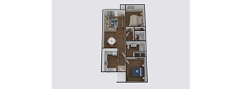 bedroom floor plan | the berkshires apartments
