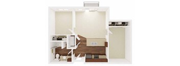 Two bedroom floor plan